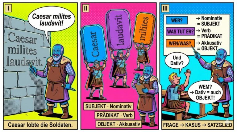 Satzglieder im Latein bestimmen — Subjekt, Objekt, Prädikat & mehr