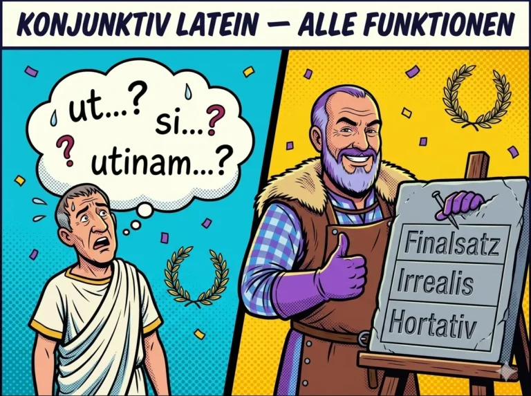 Konjunktiv Latein — Die 4 Grundfunktionen einfach erklärt
