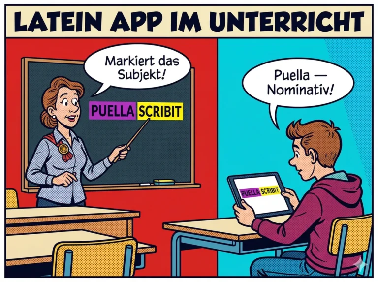 Latein App im Unterricht — Officina, Klassen und aktives Satzquiz