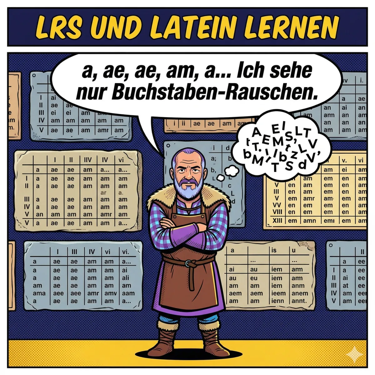 Latein lernen mit LRS — farbcodiert, in kurzen Schritten