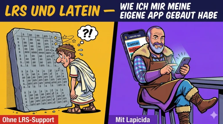 Latein lernen mit LRS — wie ich mir meine eigene App gebaut habe
