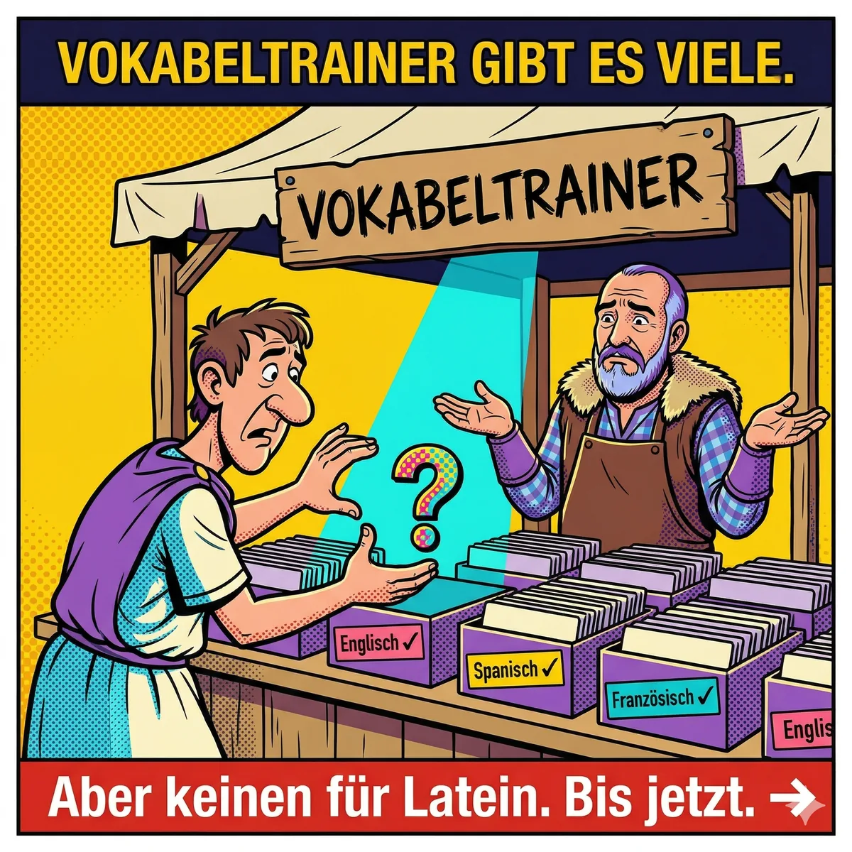 Vokabeltrainer gibt es viele, aber kaum einen, der für Latein gebaut ist