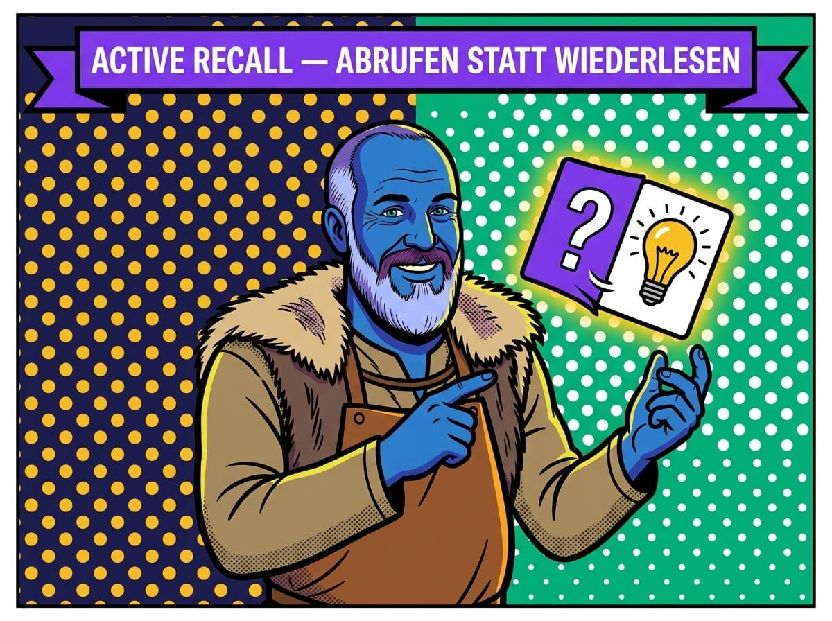Active Recall – aktives Abrufen statt Wiederlesen