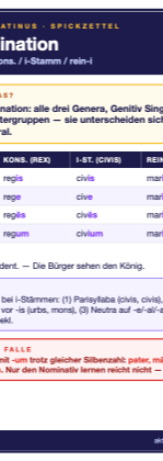 Spickzettel 3. Deklination (A6)